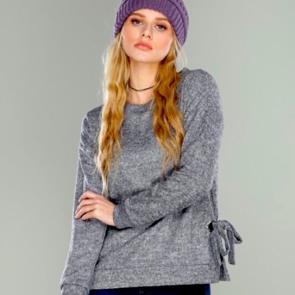 Halfway There Lace Knit Pullover